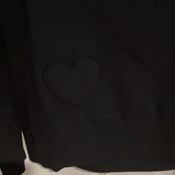 Vintage Y2K Juicy Couture "Juicy" sweatshirt with crest in black/silver size sm - Picture 6 of 6